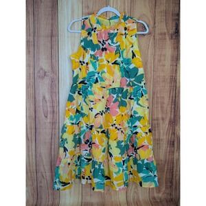 LOFT By Ann Taylor Floral‎ Sleeveless Summer Dress Size Small SEE FLAW
